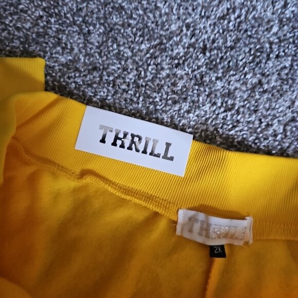 NWT Thrill Soft & Cozy Fleece Collection Womens 2X Yellow Jogger Sweatpants - Picture 5 of 6